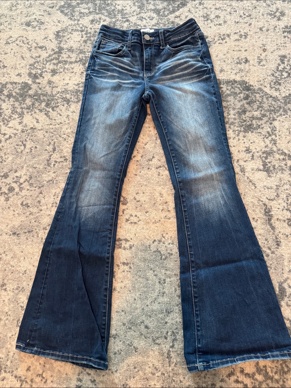 Dark Blue Kids Flared Jeans - BKE